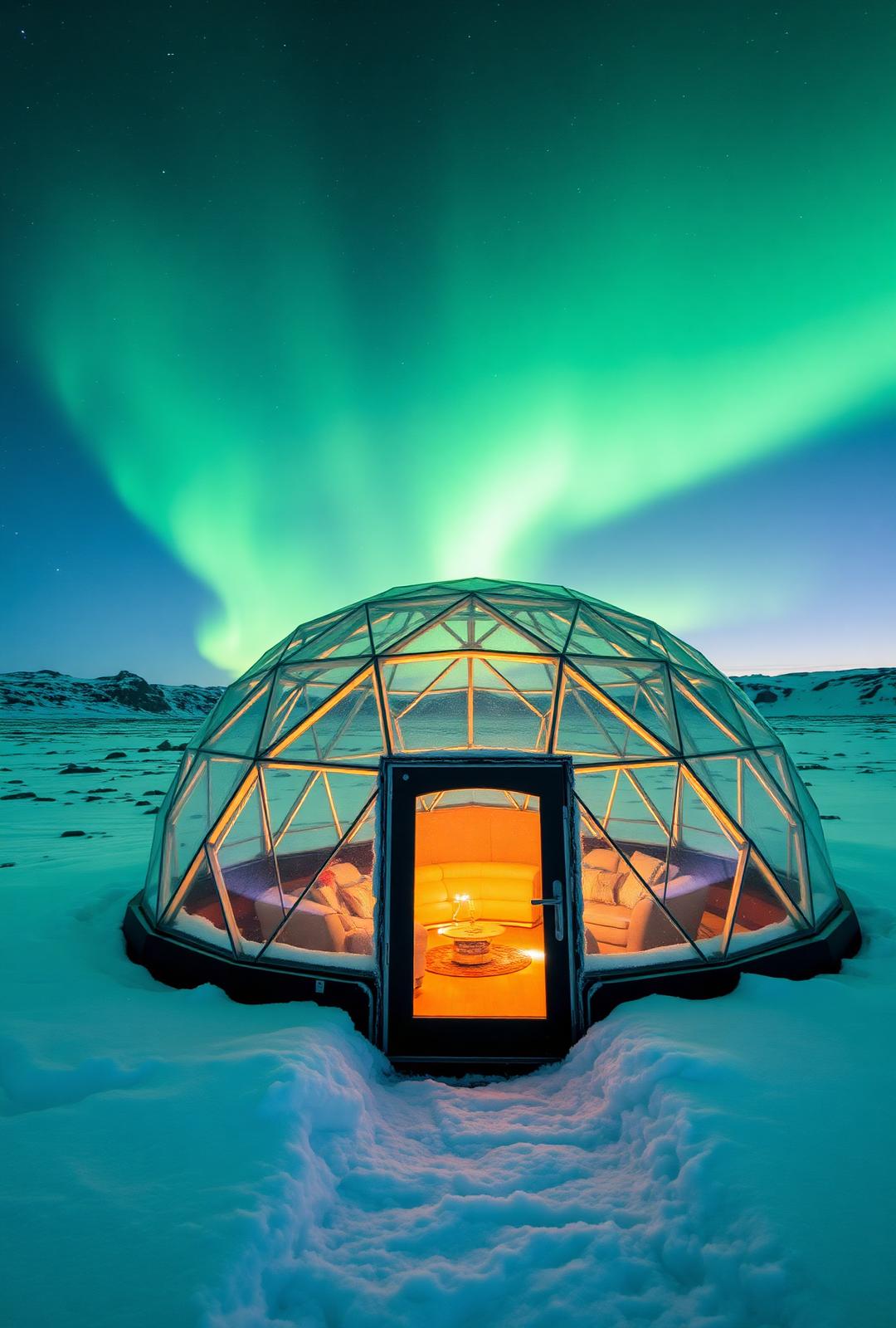 Aurora Glass Igloo